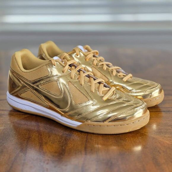 Nike Gato LV8 Metallic Gold White Gum Sneakers Men\'s Size 10 New LE IB3566-700 main image 14